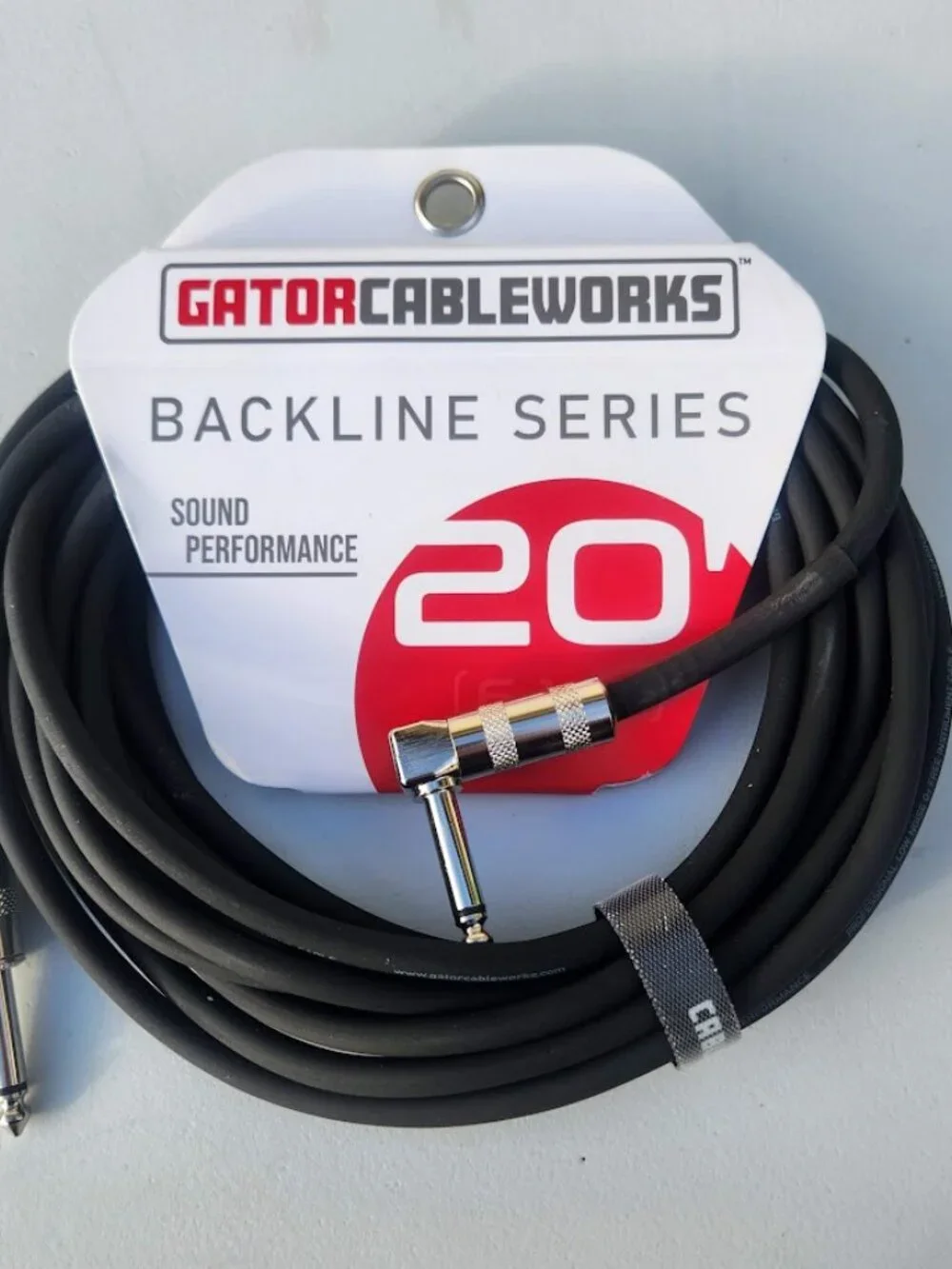 NEW 20' Electric Guitar Cable Cableworks Gator Cases Backline Series Standard 20